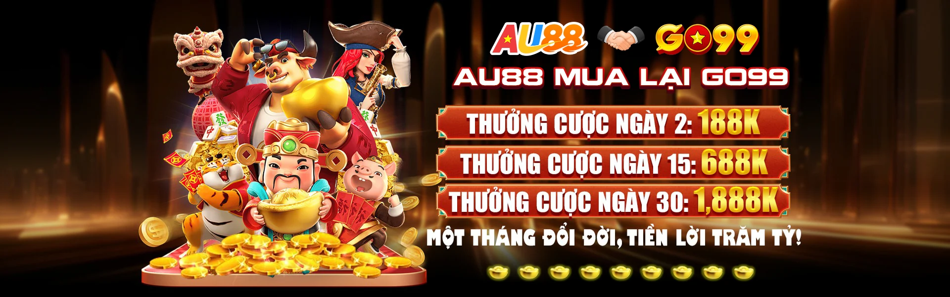 banner mới nhất go99 hợp tác với au88